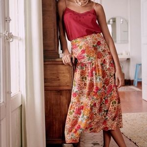 NWT Sézane floral print maxi skirt (Tammie-Eden).